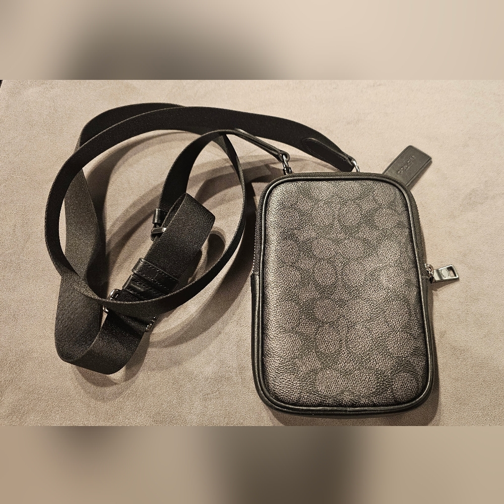 Coach Black Leather Crossbody Bag